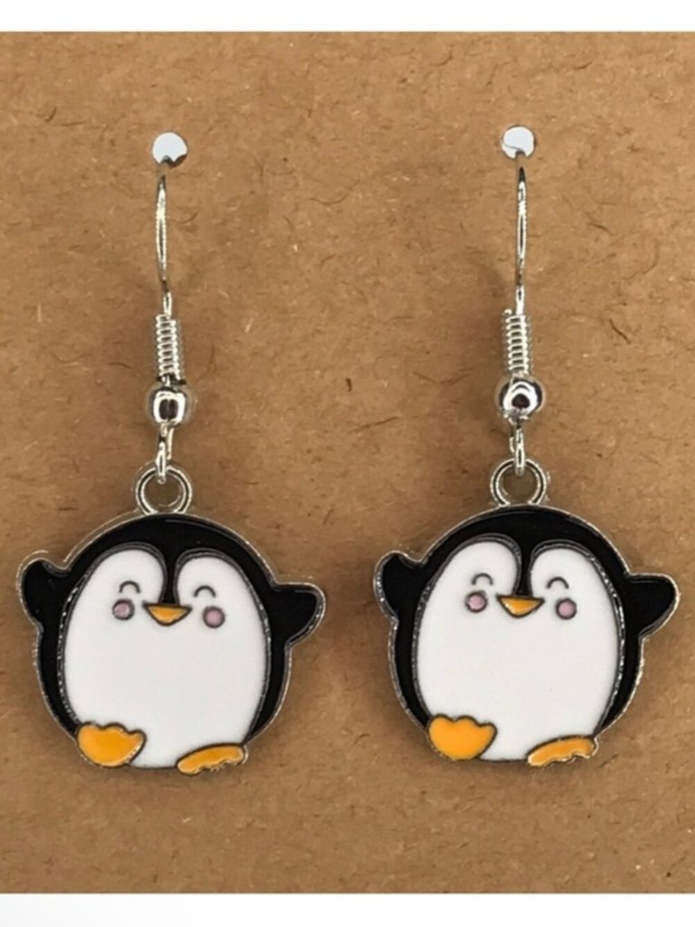 Penguin Shape Pendant Charm Earrings Fashion Jewelry